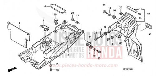 REAR FENDER CBF10009 de 2009